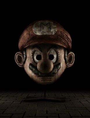 Super Mario wood sculpture by Anthony Knapik and Emmanuelle Lugand ::: boringpla.net - Another Boring Picture Blog by Gerrit Fries